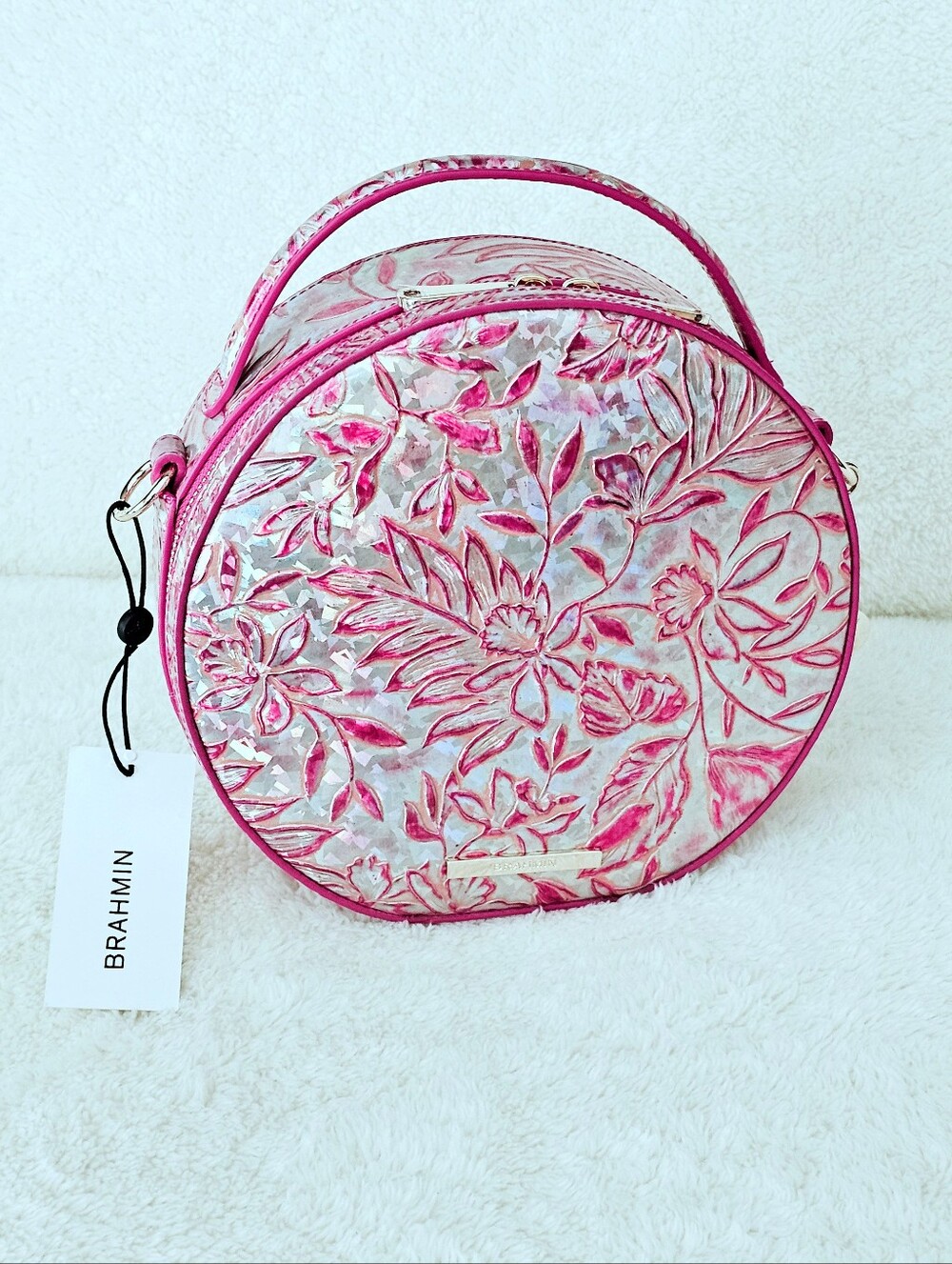 NWT Brahmin CORAL SNAPDRAGON LOKELANI Lane w/Jane Wallet - Picture 6 of 16